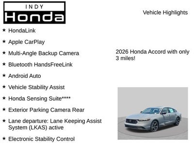 2026 Honda Accord SE