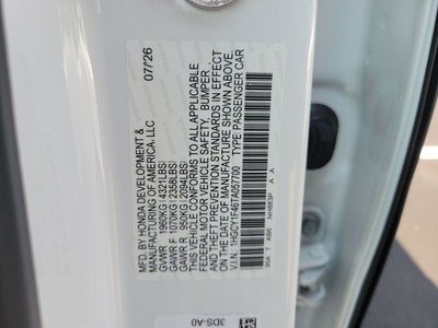 2026 Honda Accord SE