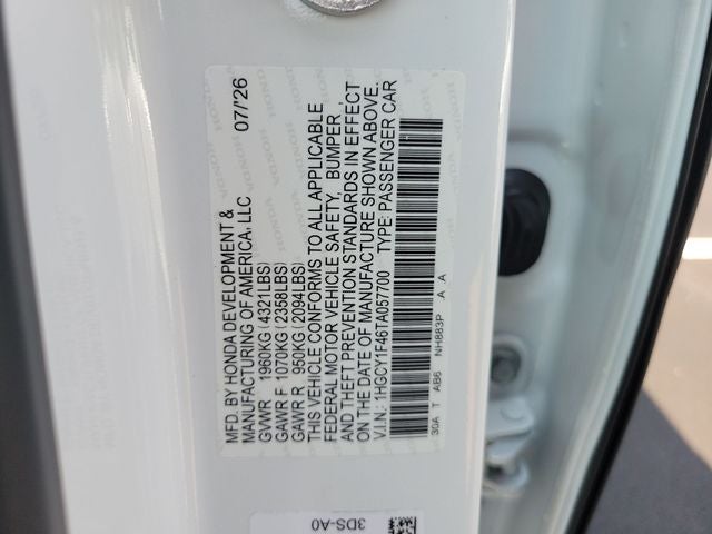 2026 Honda Accord SE