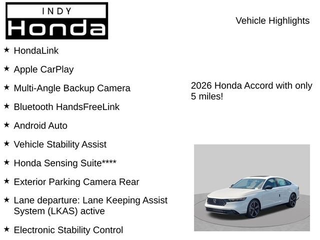 2026 Honda Accord SE