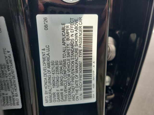 2026 Honda Accord SE