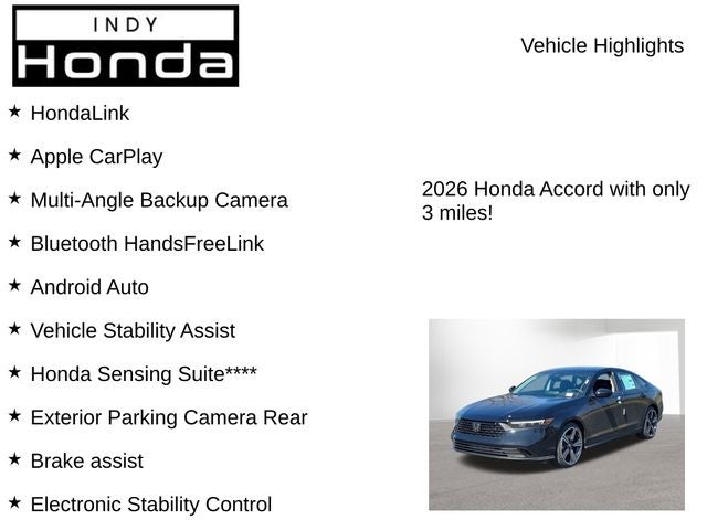 2026 Honda Accord SE