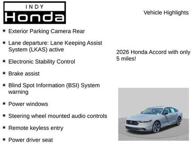 2026 Honda Accord SE