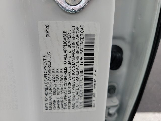 2026 Honda Accord SE