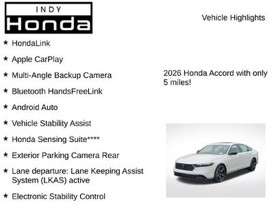 2026 Honda Accord SE