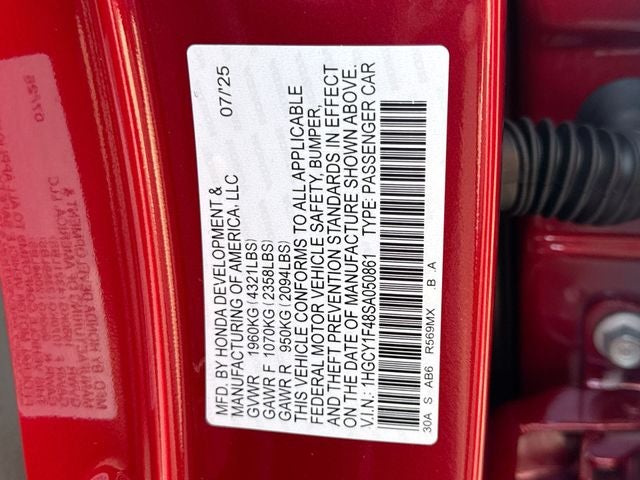 2025 Honda Accord SE