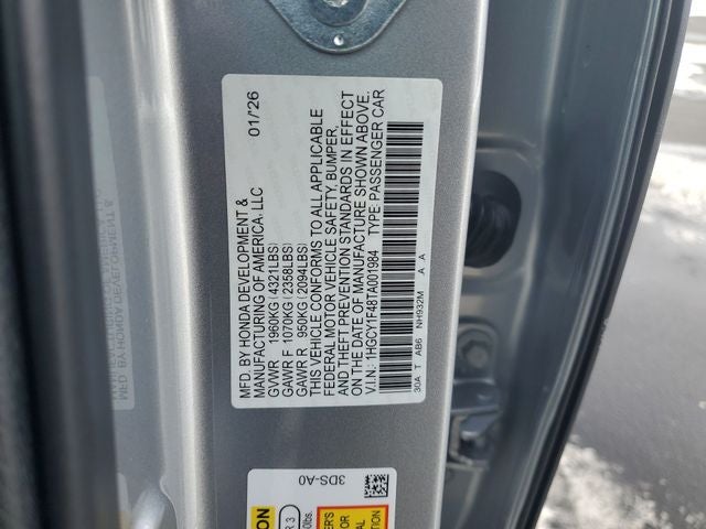 2026 Honda Accord SE