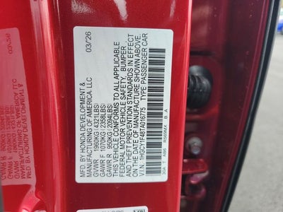 2026 Honda Accord SE