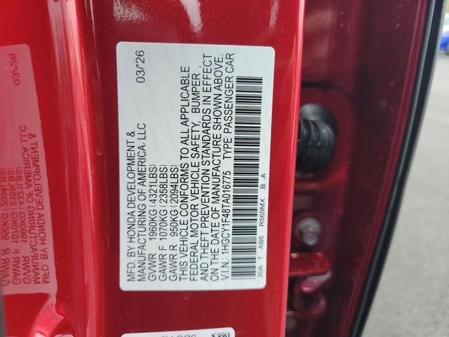 2026 Honda Accord SE