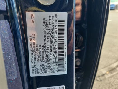 2026 Honda Accord SE