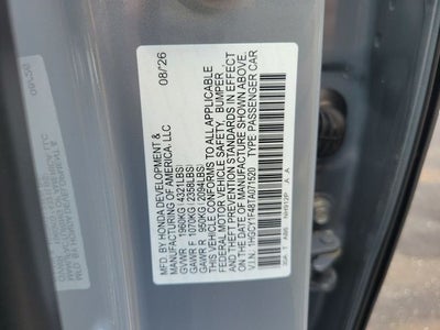 2026 Honda Accord SE