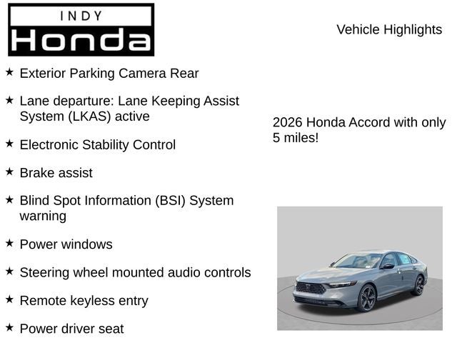 2026 Honda Accord SE