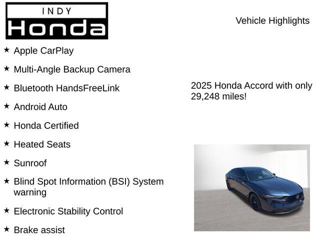 2025 Honda Accord SE