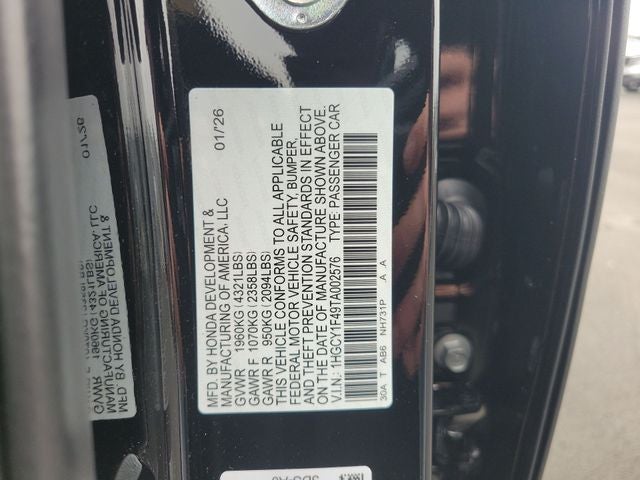 2026 Honda Accord SE