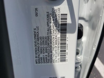 2026 Honda Accord SE