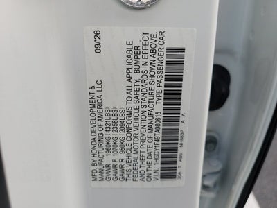2026 Honda Accord SE