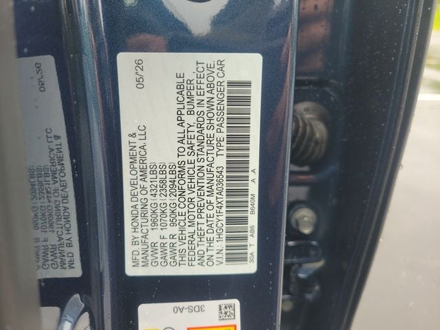 2026 Honda Accord SE