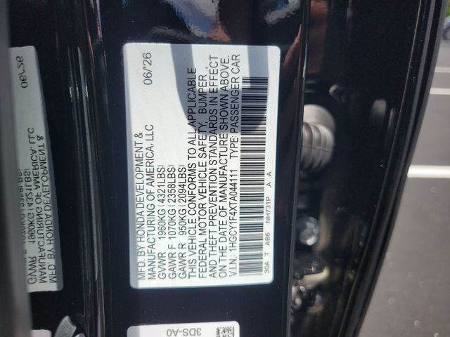 2026 Honda Accord SE