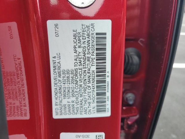 2026 Honda Accord SE