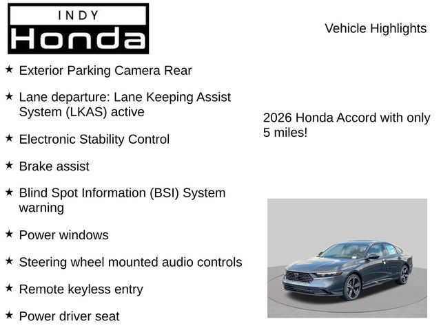 2026 Honda Accord SE