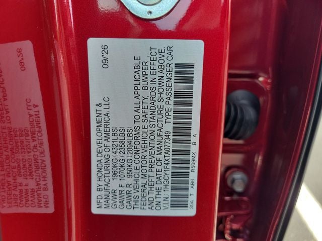 2026 Honda Accord SE