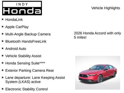 2026 Honda Accord SE
