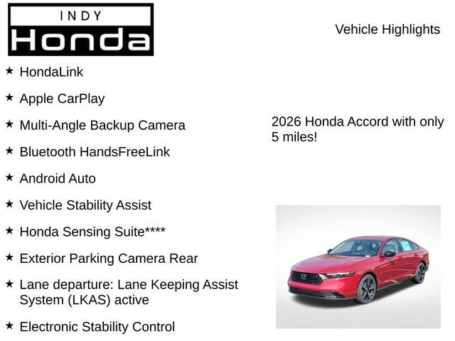 2026 Honda Accord SE