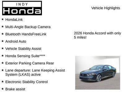 2026 Honda Accord Hybrid Sport