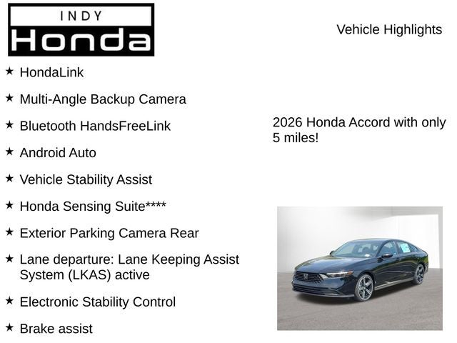 2026 Honda Accord Hybrid Sport