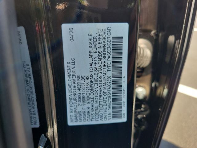 2026 Honda Accord Hybrid Sport