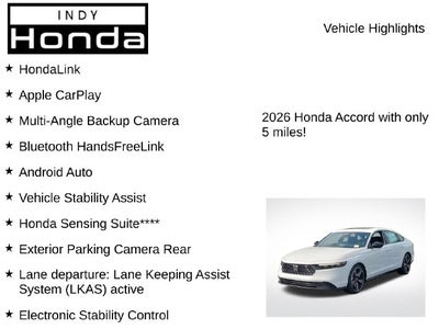 2026 Honda Accord Hybrid Sport