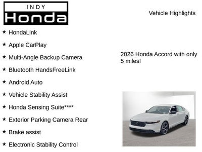 2026 Honda Accord Hybrid Sport