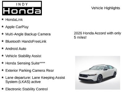 2026 Honda Accord Hybrid Sport