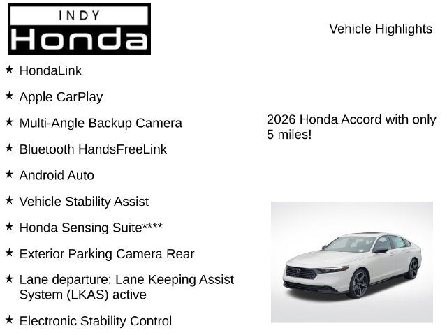 2026 Honda Accord Hybrid Sport
