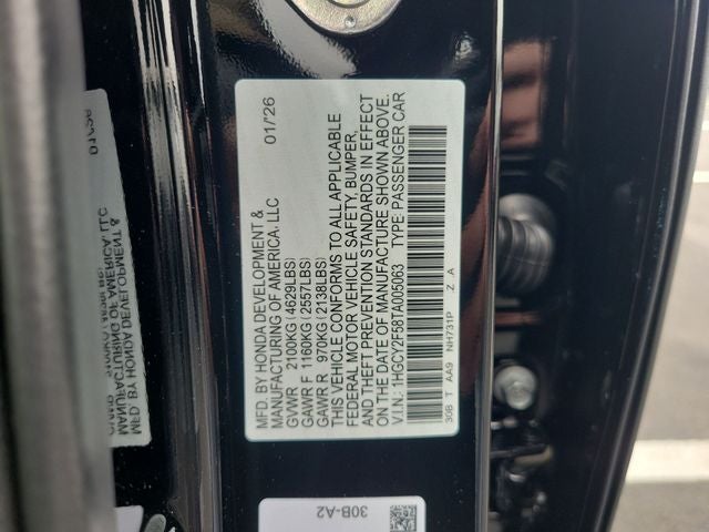 2026 Honda Accord Hybrid Sport