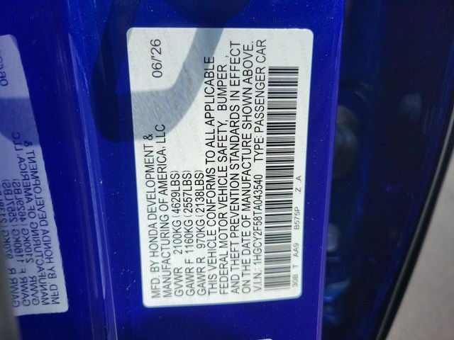 2026 Honda Accord Hybrid Sport