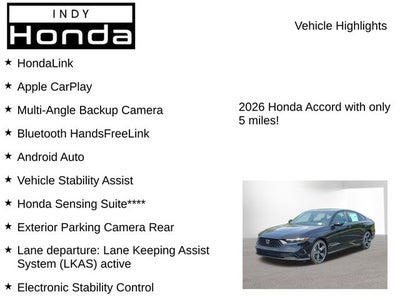2026 Honda Accord Hybrid Sport