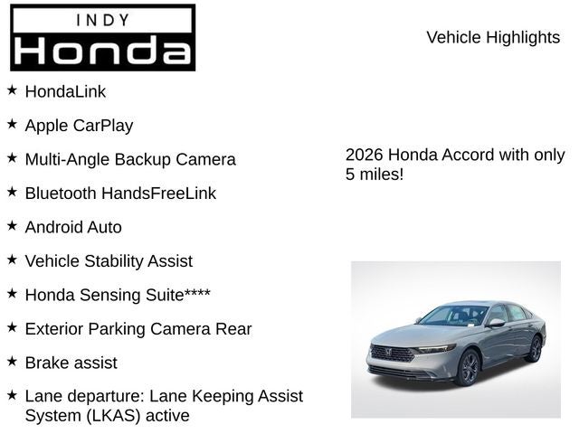2026 Honda Accord Hybrid EX-L