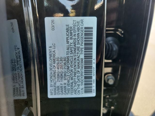 2026 Honda Accord Hybrid EX-L