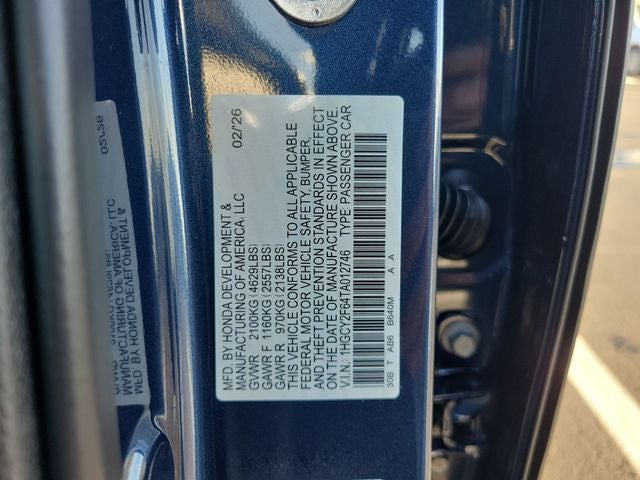 2026 Honda Accord Hybrid EX-L