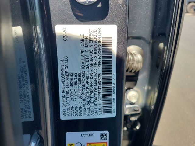 2026 Honda Accord Hybrid EX-L