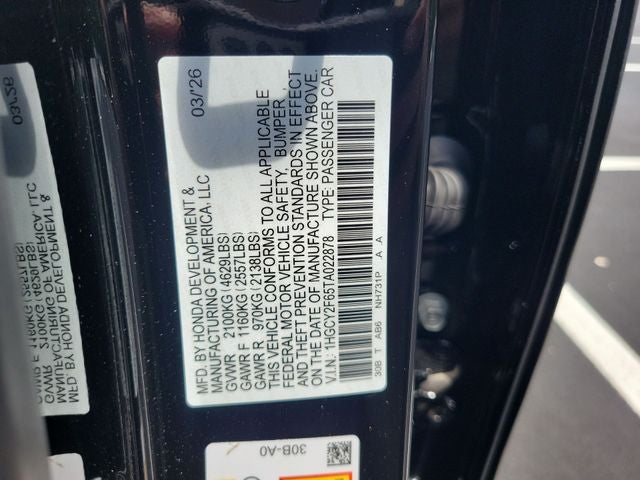 2026 Honda Accord Hybrid EX-L