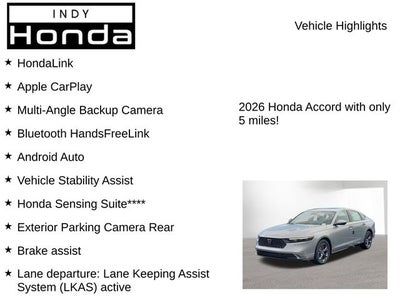 2026 Honda Accord Hybrid EX-L