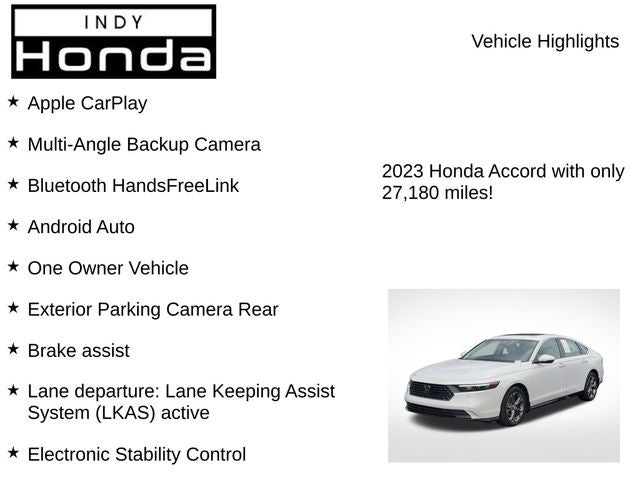 2023 Honda Accord Hybrid EX-L