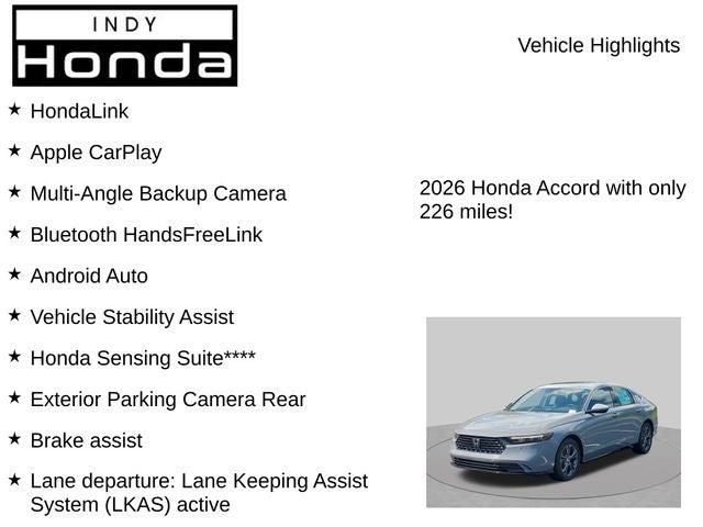 2026 Honda Accord Hybrid EX-L