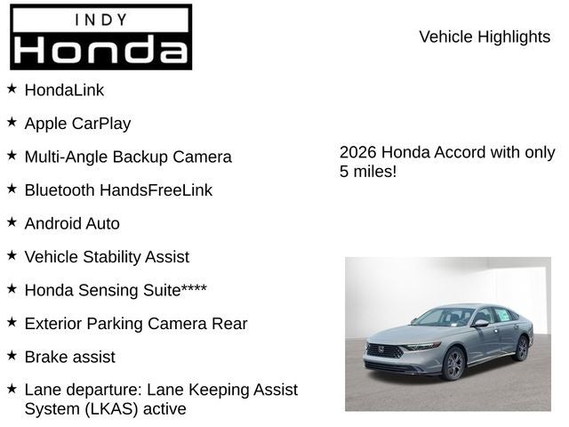 2026 Honda Accord Hybrid EX-L