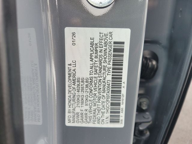 2026 Honda Accord Hybrid EX-L