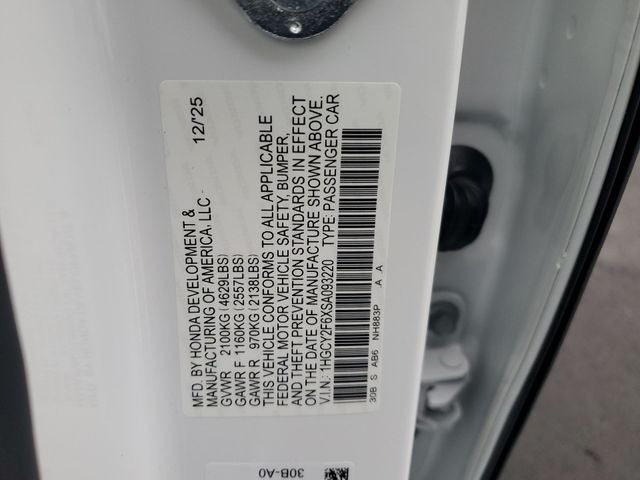 2025 Honda Accord Hybrid EX-L