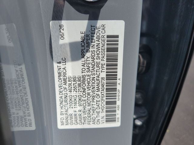2026 Honda Accord Hybrid EX-L