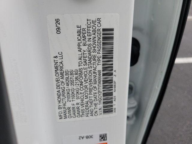 2026 Honda Accord Hybrid Sport-L